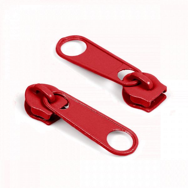 Слайдер (замок) для молнии спираль Т3 (3 мм), галантерейный замок, 100 шт, 145 т.красный, Gamma