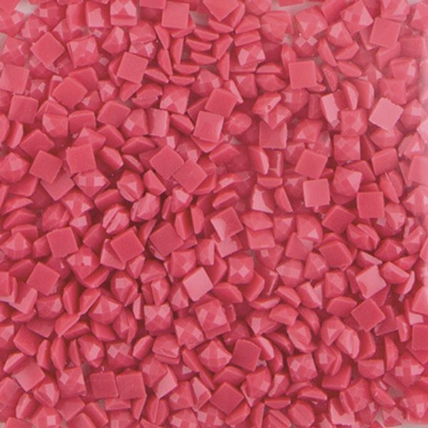 Стразы неклеевые акрил 2.3х2.3 мм, 100 г (10х10 г), /РП/, №3078 т.розовый, Zlatka ZMS