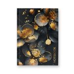 Бизнес-блокнот, мат. лам. + тис. золотой фольгой, тониров. блок, евроформат 64 л. 24 шт, французская клетка, Красота и гармония 01154, Светоч ББ97