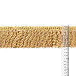 Бахрома отделочная 75.0 мм / 25 метров, витая, 123 св.золотистый, Gamma 565