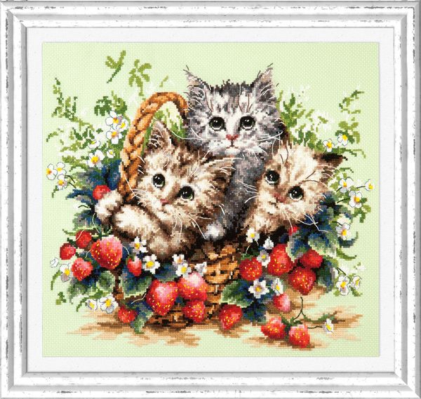 Набор для вышивания нитками Чудесная игла, Милые создания 35х31 см