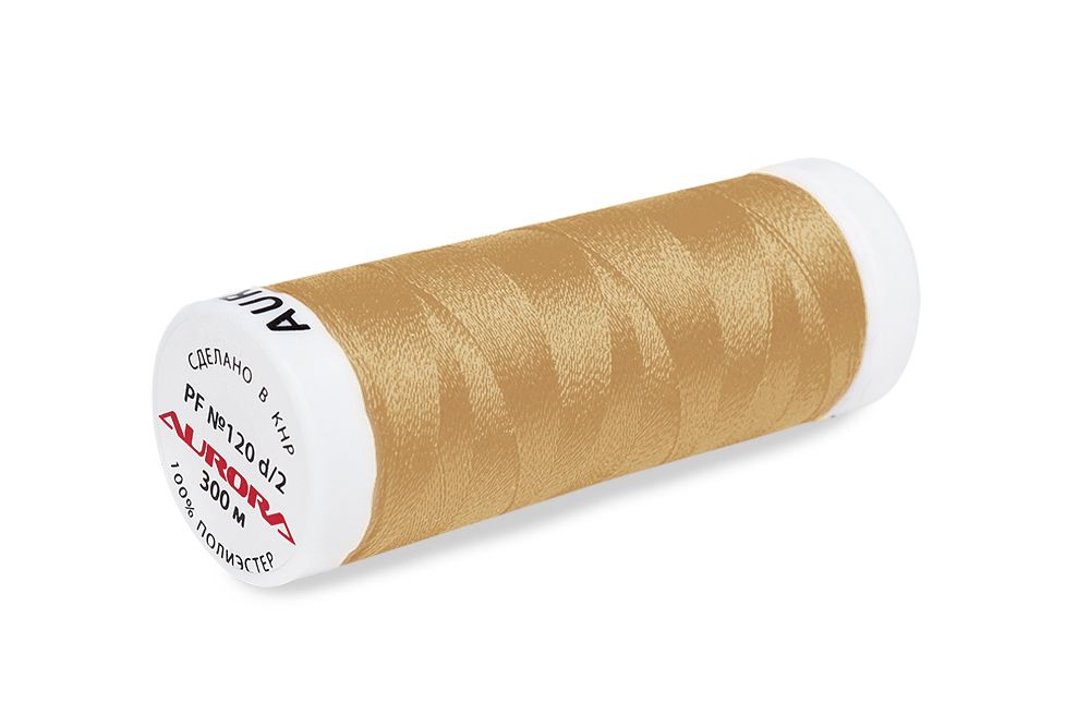 Нитки для креативных работ Aurora №120, 300 м, цв. PF743, 5 катушек