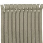 Молния спираль (витая) брючная Т3 (3 мм) 1 зам., н/раз., 20 см, автомат, олив, 30125, 10 шт