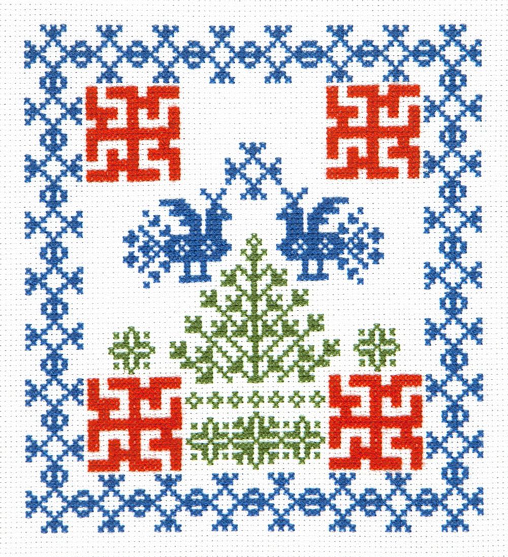 Набор для вышивания нитками Чудесная игла, Здоровье и долголетие 17х18 см