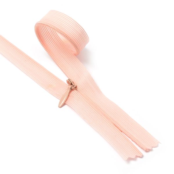 Молния потайная (скрытая) Т3 (3 мм) 1 зам., н/раз., 20 см, цв.F152 (149) бл.розовый уп.50 шт