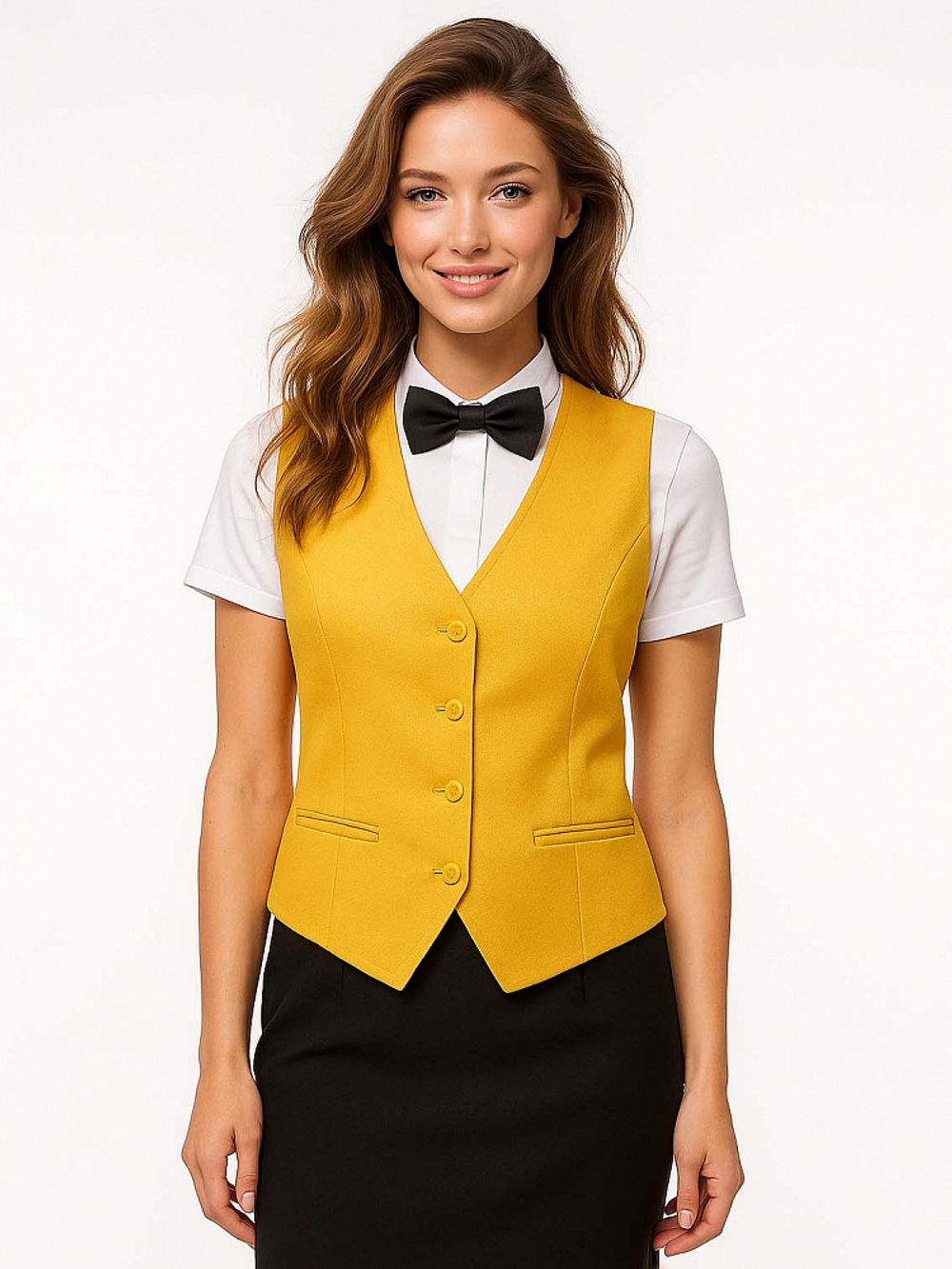 Габардин 150 г/м², 150 см / 10 метров, TBY.150001.10, цв.S001 желтый