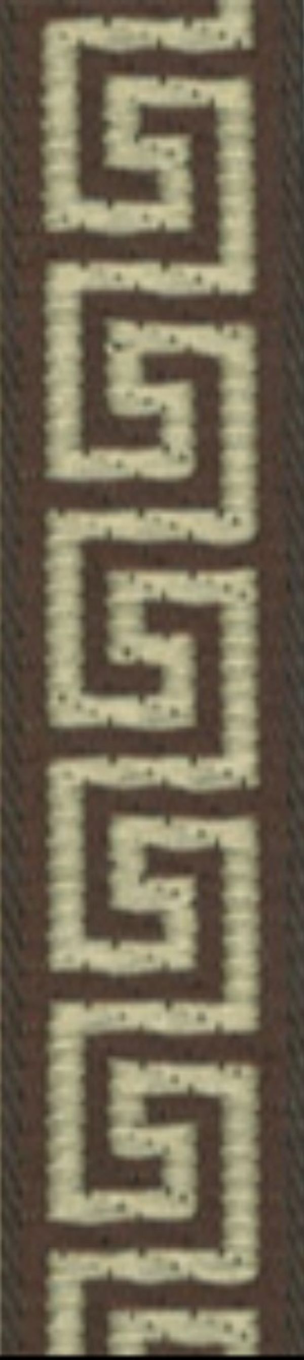 Лента (тесьма) жаккардовая 16.0 мм / 10±0.5 метров, коричневый, Gamma TRJ-03