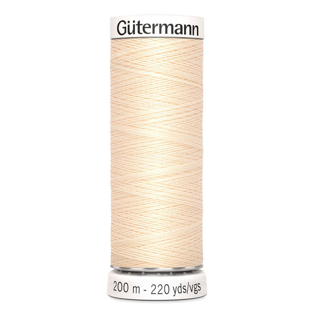 Нитки универсальные Gutermann Sew-all 100 (200 метров), 5 кат. | 414 св.кремово-бежевый