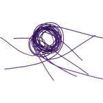 Канитель металлизированная Фиолетовый 1 мм, 5±0,1г