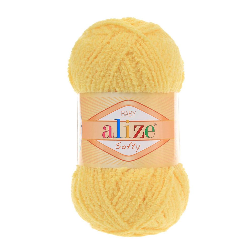 Пряжа Alize (Ализе) Softy / уп.5 мот. по 50 г, 115м, 187 лимонный А