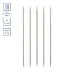 Спицы чулочные металл ⌀4.5 мм, 20 см, 5 шт, никель, Visantia VTS-5