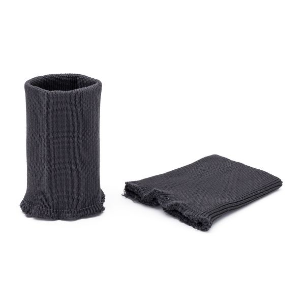 Манжеты трикотажные 8.0х9.5 см, 1 пара, средней плотности 14 кл, 1х1, средней плотности, 8125 т.серый