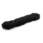 Шнур полипропилен круглый вязаный ⌀6.0 мм / 100 метров, 6-02 черный