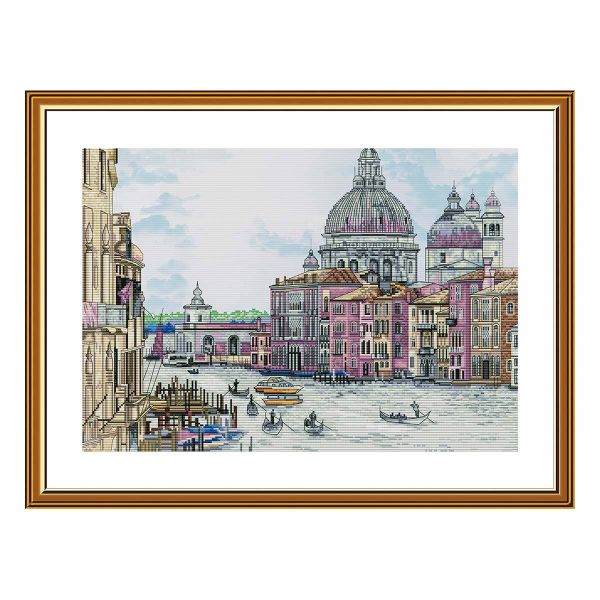 Набор для вышивания нитками Нова Слобода, Жемчужина Италии 41х28 см