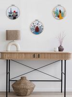 Набор для вышивания нитками Panna Живая картина JK-2348, Увидеть Каппадокию, 15.5х15.5 см