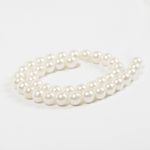 Бусины пластик (перламутр) ⌀10 мм, цв.001 молочный, уп.500г (960 шт), Magic4Hobby