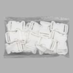 Фастекс (пряжка трезубец) пластик 20 мм, 20 шт, белый