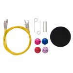 Набор съемных спиц для вязания 10см, 13 размеров (3мм-10мм), цв. медный, алюминий