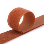 Лента контактная липучка (велкро) пришивная 25 мм / 25 метров, 039 т. бежевый, Gamma LG-25NEK, КРЮЧОК, качество "B"