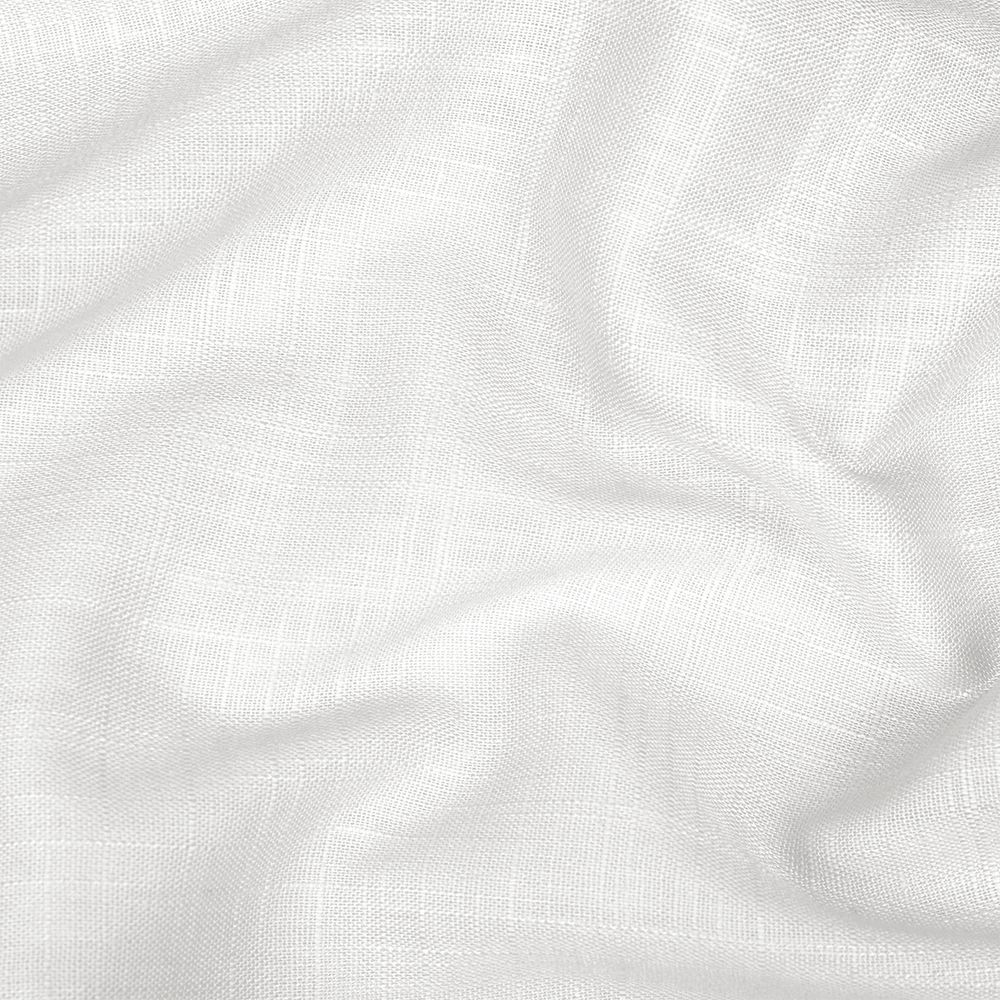 Льняная ткань 190 г/м², 140 см, в нарезке, цв. 21 белый, 10 метров /TOS/