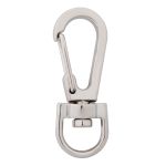 Карабин металл 10.0 мм (13х37 мм), цв.никель, 20 шт