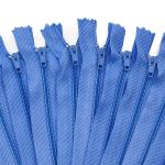 Молния спираль (витая) Т3 (3 мм) 1 зам., н/раз., 40 см, п/автомат, 260 голубой, 10 шт