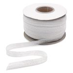 Лента клеевая нитепрошивная по косой усиленная 12.0 мм / 100 метров, 0536-0011, цв.белый