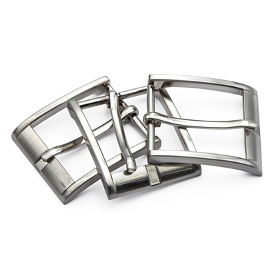 Пряжка ременная металл 35 мм, T.Silver, 3 шт