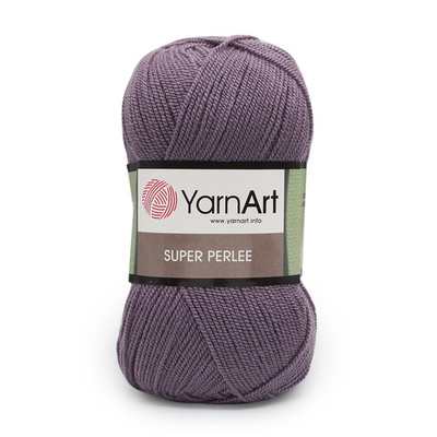 Пряжа YarnArt (ЯрнАрт) Super Perlee / уп.5 мот. по 100 г, 400м, 852 темная сирень