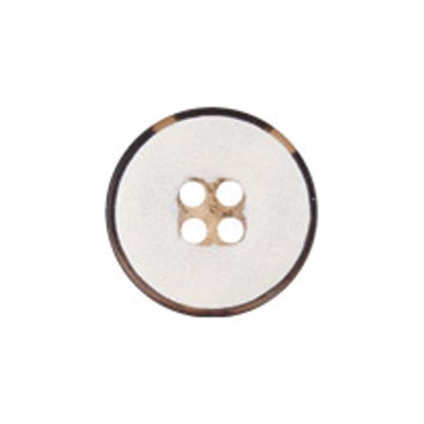 Пуговицы костюмные с проколами Gamma LQ 0040 24 (15 мм) 24 шт, №А001 белый, Gamma LQ 0040