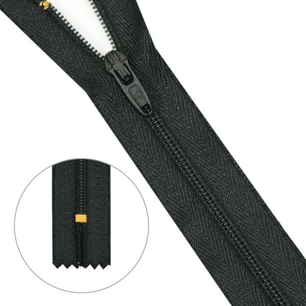 Молния спираль (витая) брючная Arta Т4 (4 мм) 1 зам., н/раз., 20 см, (ST4AM.915), ОПТ. УП., 50 шт, 580 черный