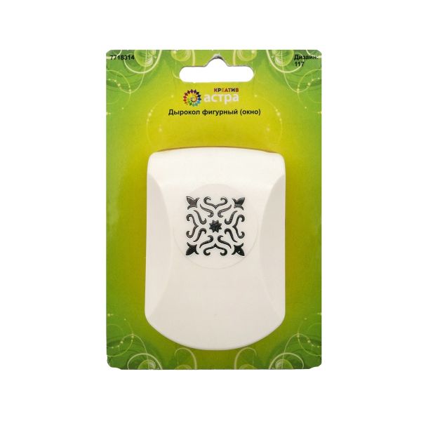 Дырокол фигурный, окно 3,2 см, Астра, 117