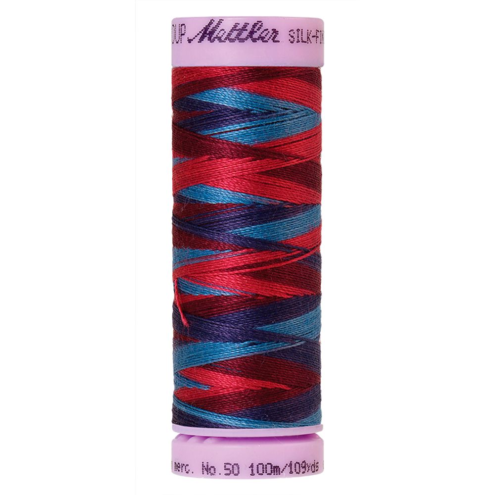 Нитки хлопковые отделочные Mettler Silk-Finish multi Cotton 50, 100 м, 9816, 5 катушек