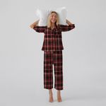 Фланель рубашечная вареная 150 г/м², 150 см / 2 метра, TBY.Fl.T525 красный