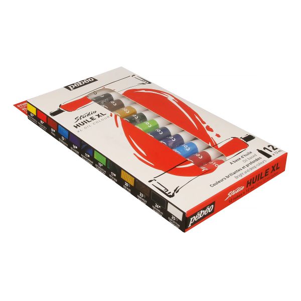 Краска масляная набор XL 12 цв. 12 мл, 668600, Pebeo