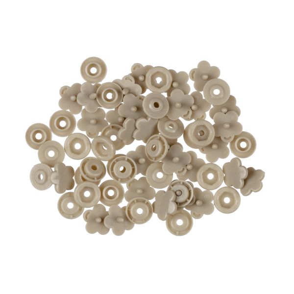 Кнопка рубашечная установочная пластик ⌀12 мм, 500 шт, 014 серый, Micron POM-12 FL/500