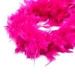 Боа из перьев 2 метра, 80 г, ярко-розовый 213C /TOS/