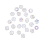 Бусины стекло ⌀4 мм, 24 шт, перламутр/crystal AB, Preciosa 451-19-602
