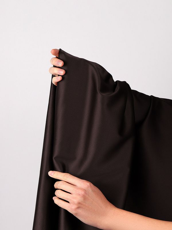 Атлас стрейч для нижнего белья 107 г/м², 125 см / 25 метров, 0180 цв.111(10) шоколадно-коричневый