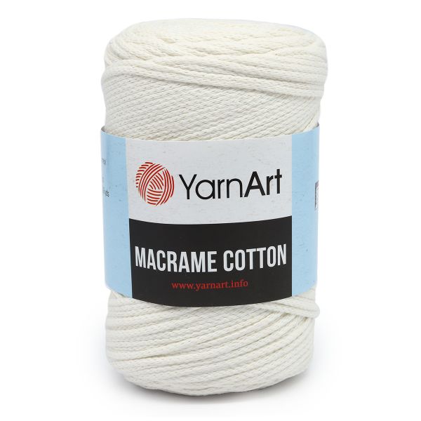 Пряжа YarnArt (ЯрнАрт) Macrame Cotton / уп.4 мот. по 250 г, 225м, 752 жемчужный
