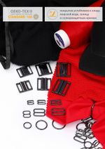 Пряжка-застежка для купальников металл 15.0 мм, 121SW цв.черный никель уп.10 шт