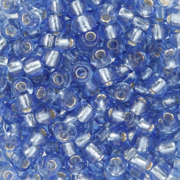 Бисер Zlatka 8/0 (2.9 мм), 100 г (10х10 г), №0026 св.синий, GR