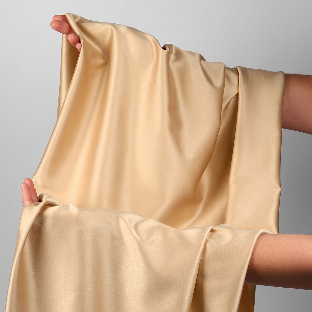 Атлас стрейч для нижнего белья 107 г/м², 125 см / 25 метров, 0180 цв.126(11) бежевый