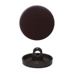 Пуговицы на ножке металл 24L (т.коричневый), 72 шт