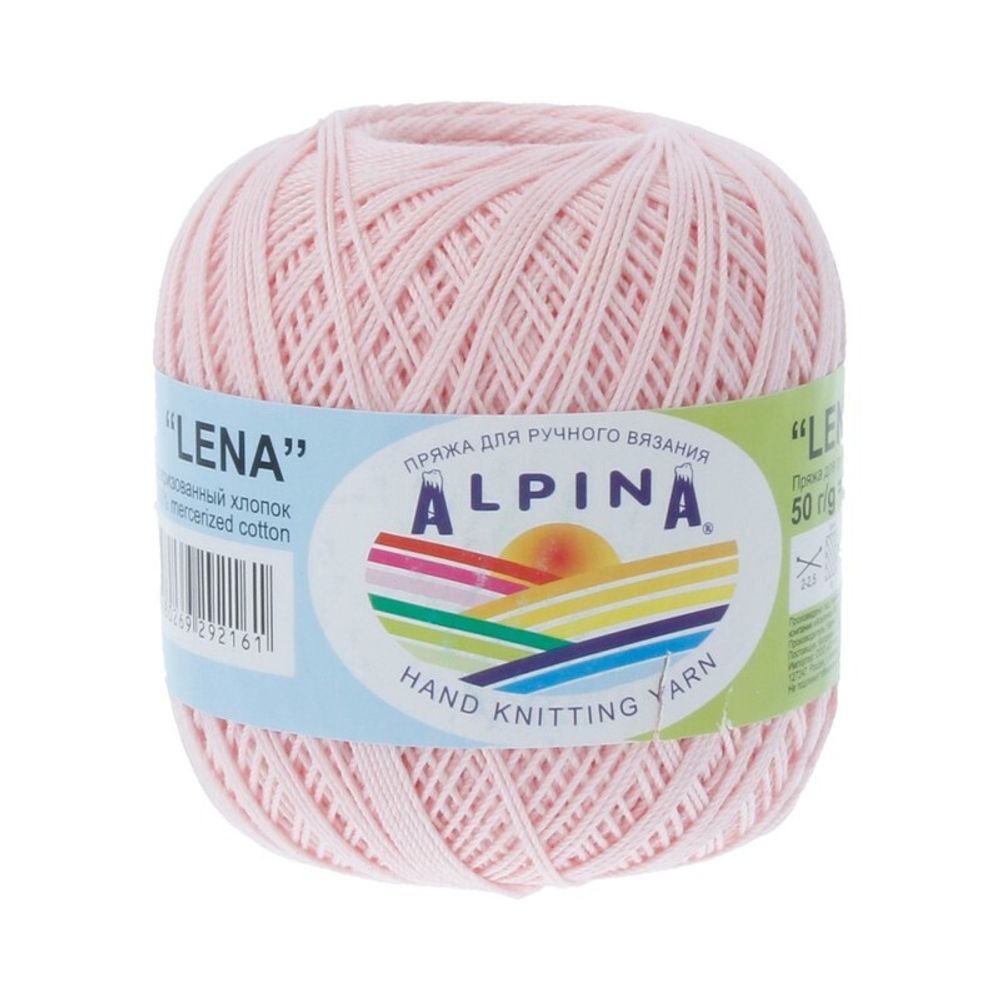 Пряжа Alpina Lena / уп.10 мот. по 50г, 280м, 21 св.розовый