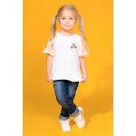 Термоаппликация мишка с бантиком 5,5х6см, бежевый, 10 шт