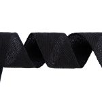 Тесьма (лента) киперная (100% х/б) 40 мм / 50 метров, черный, Gamma ЛКЭ (40чх-50)