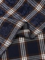 Фланель рубашечная вареная 150 г/м², 150 см / 2 метра, TBY.Fl.C751 синий