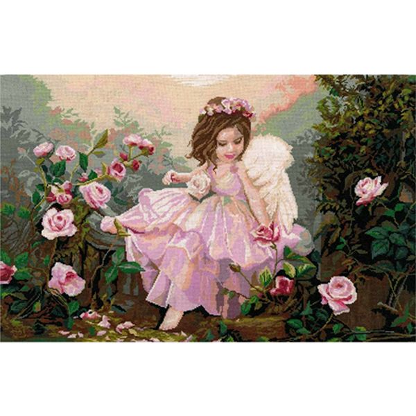 Набор для вышивания нитками Нитекс, Ангел 59х36 см, 7701276