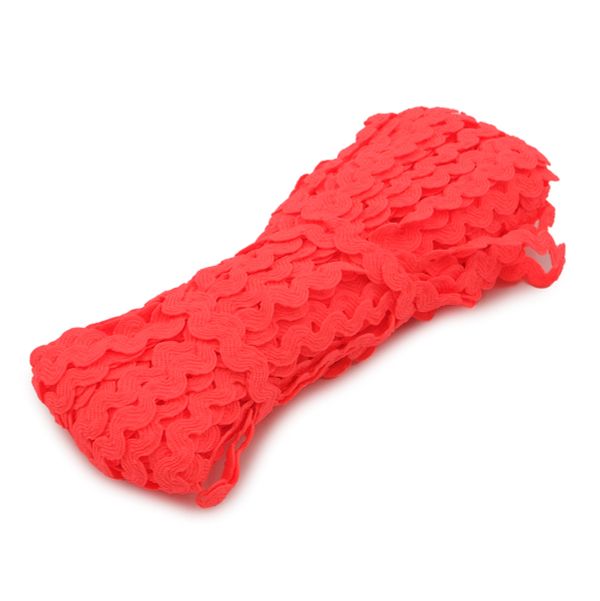 Тесьма вьюнчик 5мм / 20м (люм.розовый), С3582(С3581)